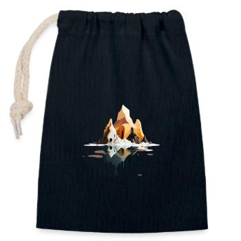 SURREAL - Closable cotton gift bag (14x20cm) - navy - Front