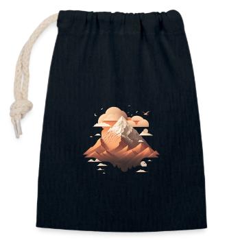SURREAL - Closable cotton gift bag (14x20cm) - navy - Front