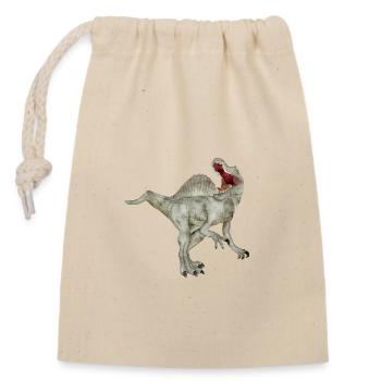 Spinosaure - Sac cadeau en coton avec cordon (14 x 20 cm) - nature - Devant