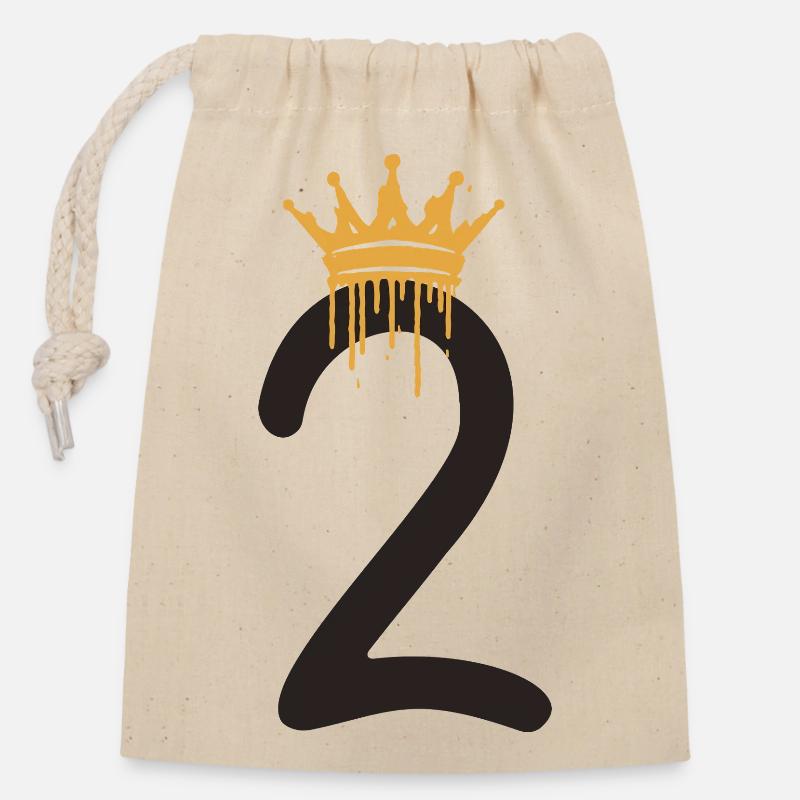 1 - Closable cotton gift bag (14x20cm) - nature