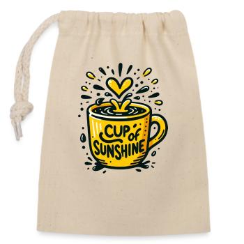 Coupe de soleil - Sac cadeau en coton avec cordon (14 x 20 cm) - nature - Devant