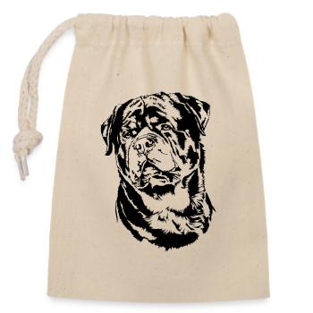 ROTTWEILER Dog Rotti Rottie IGP Wilsigns Dogs - Closable cotton gift bag (14x20cm) - nature - Front