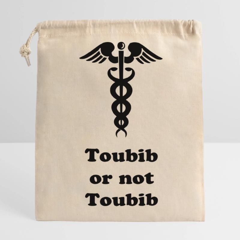 Doktor Arzt oder nicht? Verschließbarer Geschenkbeutel aus Baumwolle (14x20cm)
