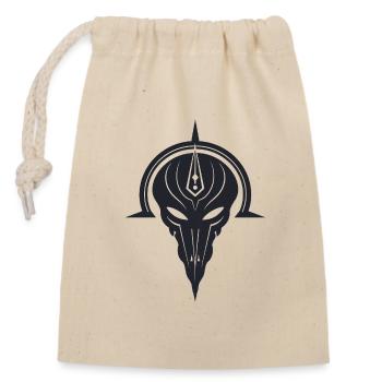 Anunnaki Mind Booster Illustrations Design - Closable cotton gift bag (14x20cm) - nature - Front