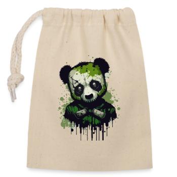 Toxic Panda - Closable cotton gift bag (14x20cm) - nature - Front