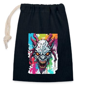 Wendigo / böser Geist / Besitzergreifend / Horror - Verschließbarer Geschenkbeutel aus Baumwolle (14x20cm) - Navy - Vorne