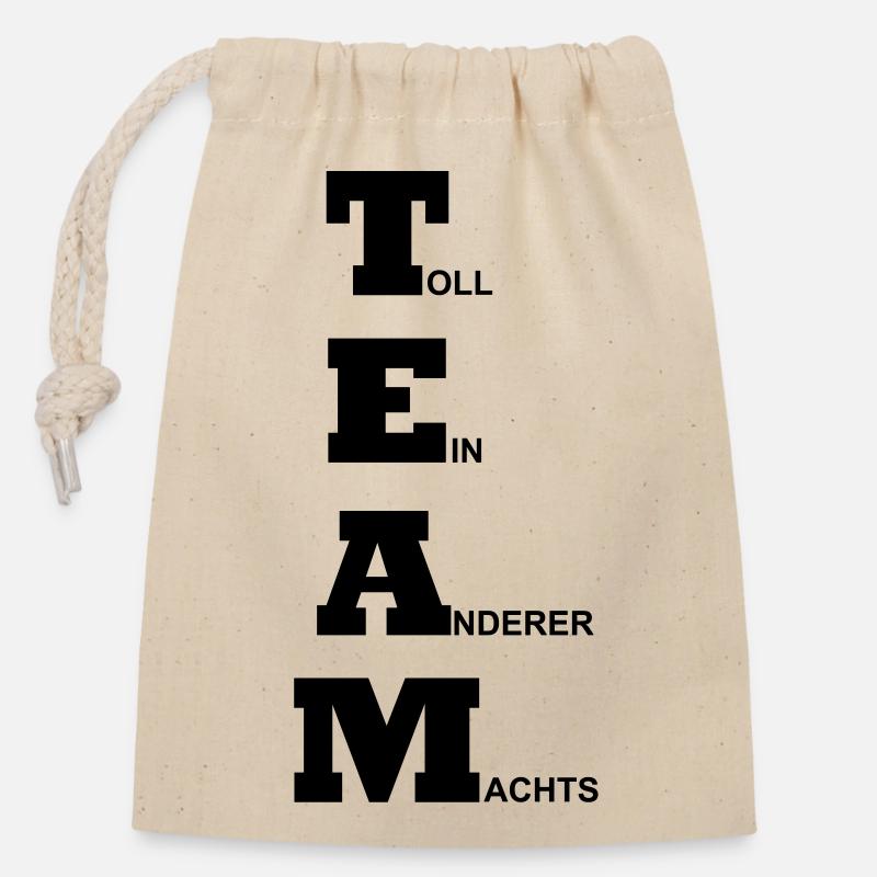 Team - Toll ein anderer machts - Verschließbarer Geschenkbeutel aus Baumwolle (14x20cm) - Natur