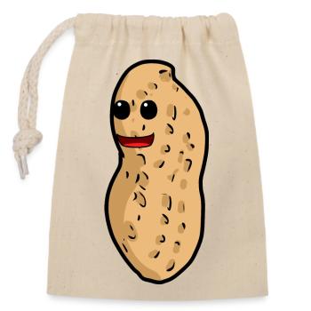 Cacahuètes Enfants Cacahuètes Enfant Bébé Enfants - Sac cadeau en coton avec cordon (14 x 20 cm) - nature - Devant