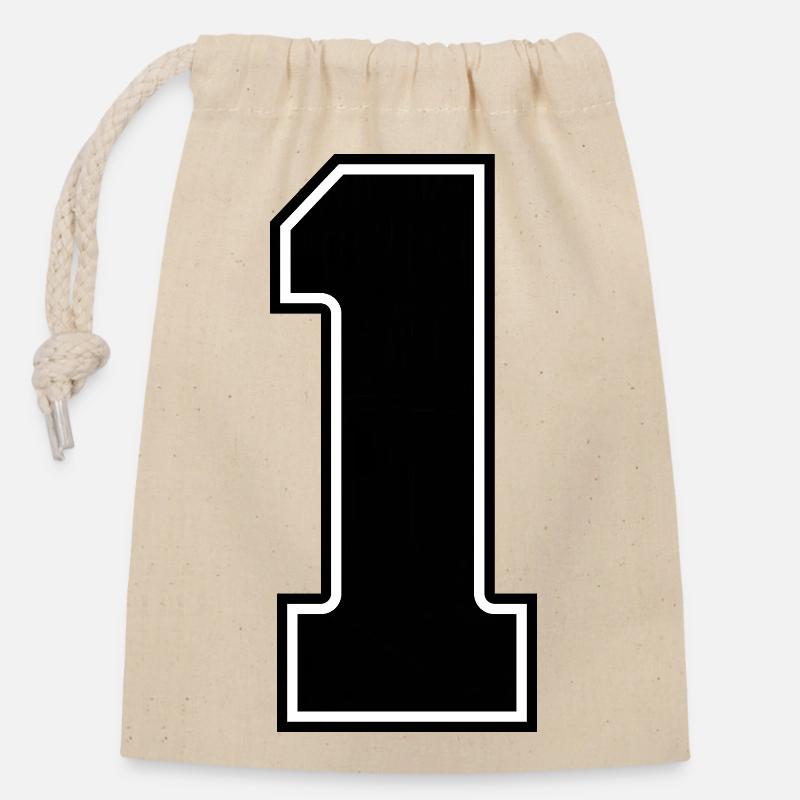1 - Closable cotton gift bag (14x20cm) - nature