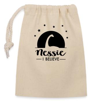 2541614 130235075 Nessie - Verschließbarer Geschenkbeutel aus Baumwolle (14x20cm) - Natur - Vorne
