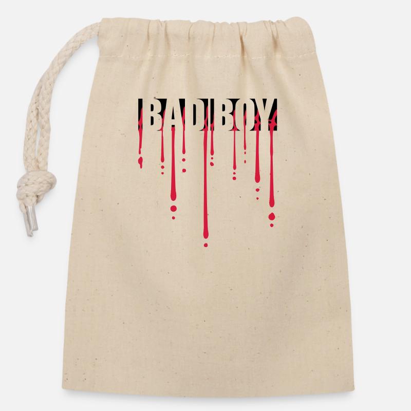 Blut Bad Boy - Verschließbarer Geschenkbeutel aus Baumwolle (14x20cm) - Natur