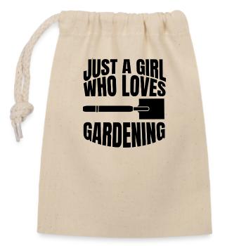 Garten Obstgarten Hobbygärtner Geschenk Gärtner - Verschließbarer Geschenkbeutel aus Baumwolle (14x20cm) - Natur - Vorne