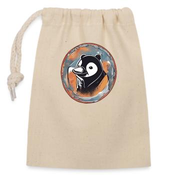 Animal - Sac cadeau en coton avec cordon (14 x 20 cm) - nature - Devant