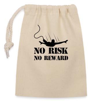 Bungee Jumping Evolution Sport Fun - Closable cotton gift bag (14x20cm) - nature - Front