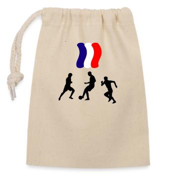 Fußball Football - Sac cadeau en coton avec cordon (14 x 20 cm) - nature - Devant