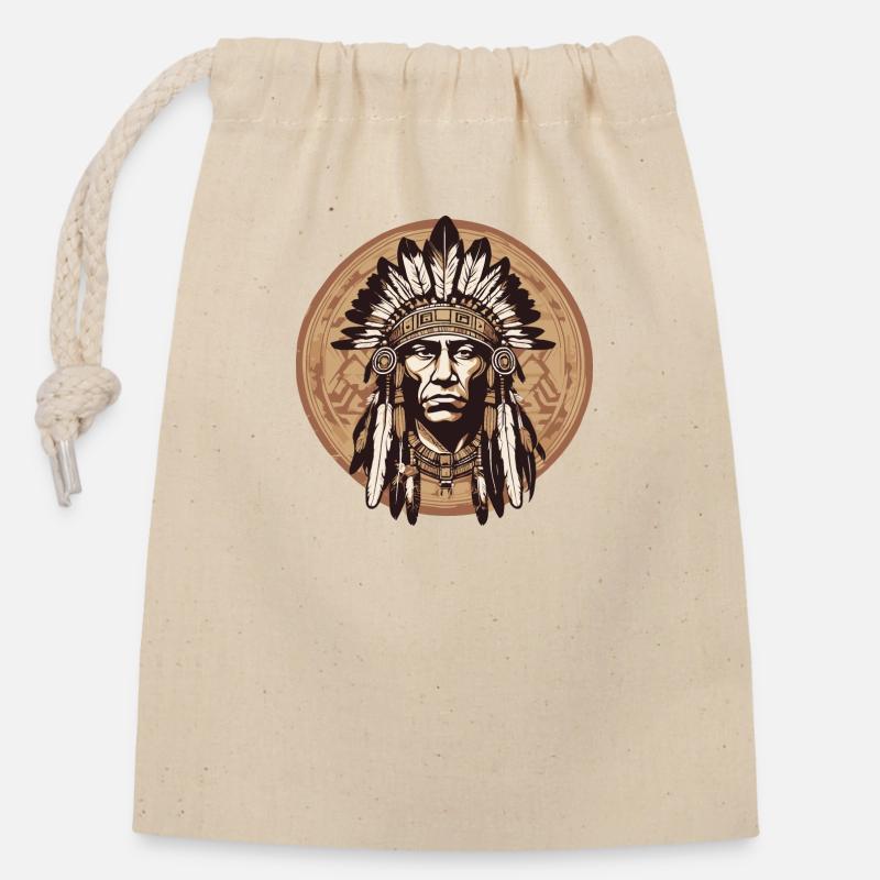 Chef - Sac cadeau en coton avec cordon (14 x 20 cm) - nature