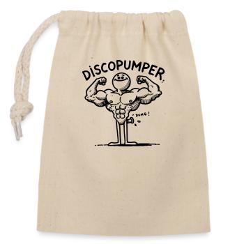 Le Discopumper - Sac cadeau en coton avec cordon (14 x 20 cm) - nature - Devant