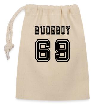 Rudeboy 69 - Closable cotton gift bag (14x20cm) - nature - Front