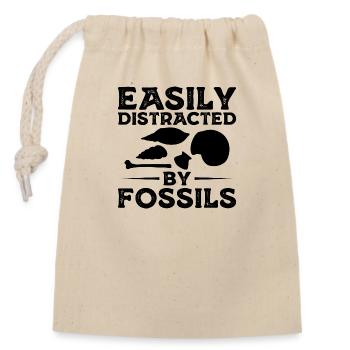 Collecting | fossils Fossil Hobby Geology Gift - Closable cotton gift bag (14x20cm) - nature - Front