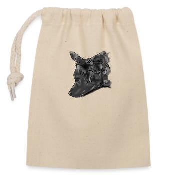 Berger australien - Sac cadeau en coton avec cordon (14 x 20 cm) - nature - Devant