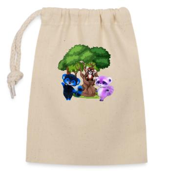 Cuddles of Cuteness - Closable cotton gift bag (14x20cm) - nature - Front