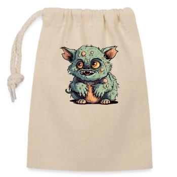 Zouli le streum - Sac cadeau en coton avec cordon (14 x 20 cm) - nature - Devant