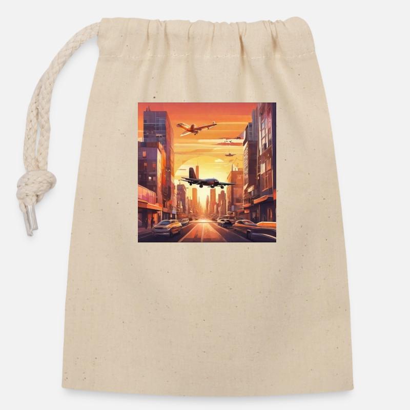 Capture d’écran 20240403 141616 WhatsApp - Sac cadeau en coton avec cordon (14 x 20 cm) - nature