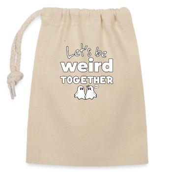 T-Shirts with Funny Phrases - Fantasmitas 11 - Closable cotton gift bag (14x20cm) - nature - Front