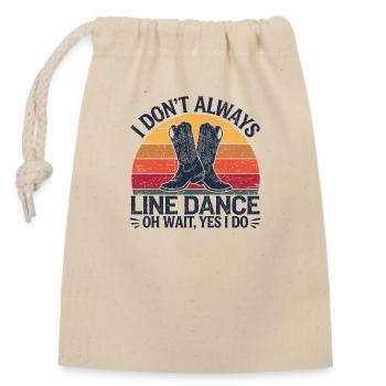 Passion for dance - Closable cotton gift bag (14x20cm) - nature - Front