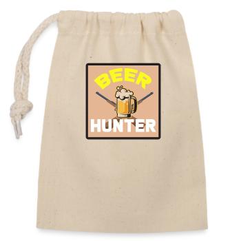 alcool - Sac cadeau en coton avec cordon (14 x 20 cm) - nature - Devant