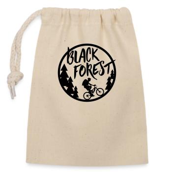 Black Forest Bike - Closable cotton gift bag (14x20cm) - nature - Front