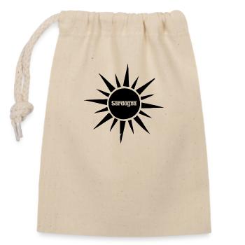 SARDEGNA SUN: Sardinia Italy (b) - Closable cotton gift bag (14x20cm) - nature - Front
