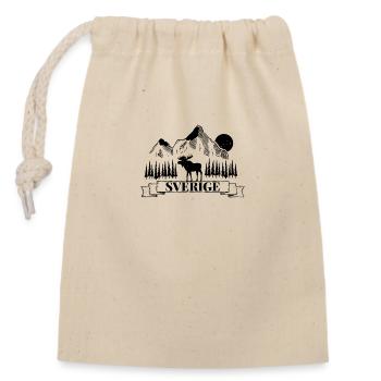 Sverige Orignal - Sac cadeau en coton avec cordon (14 x 20 cm) - nature - Devant