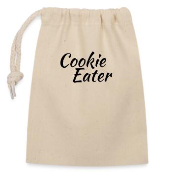 cookie eater - Verschließbarer Geschenkbeutel aus Baumwolle (14x20cm) - Natur - Vorne