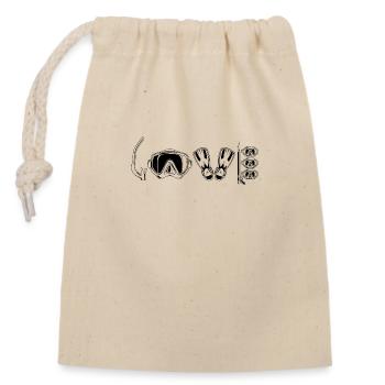 Divers | Diving Diving Sports Diving Certificate Gifts - Sac cadeau en coton avec cordon (14 x 20 cm) - nature - Devant