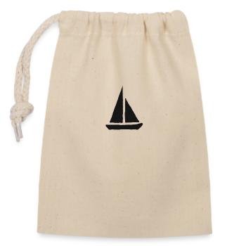 Voile club bateau cadeau bateau liberté passe-temps - Sac cadeau en coton avec cordon (14 x 20 cm) - nature - Devant