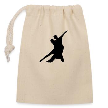Tango de danse - Sac cadeau en coton avec cordon (14 x 20 cm) - nature - Devant