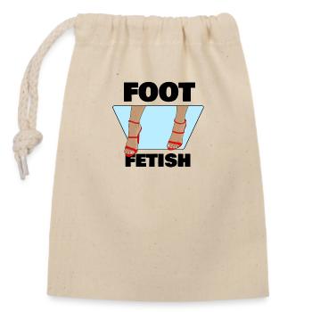 FÉTICHE DES PIEDS - Sac cadeau en coton avec cordon (14 x 20 cm) - nature - Devant