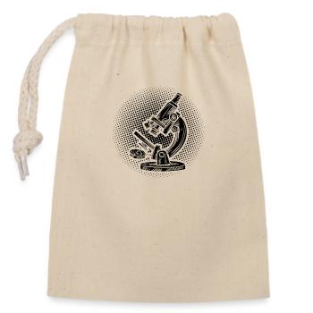 Biologist | Microscope Biology Study Gift Idea - Closable cotton gift bag (14x20cm) - nature - Front