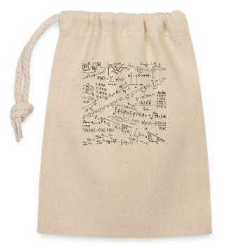 Mathe-Gleichung-Muster, Cool Quadratic Formula Geek - Verschließbarer Geschenkbeutel aus Baumwolle (14x20cm) - Natur - Vorne