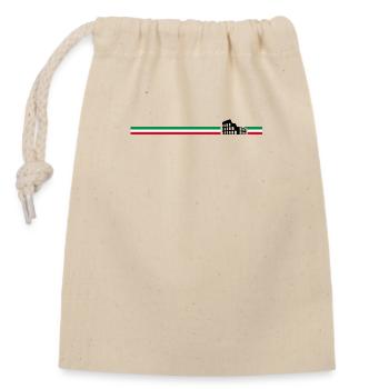 Italy - Colosseum of Rome - Closable cotton gift bag (14x20cm) - nature - Front