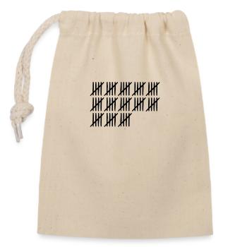 65 anniversaire Liste-barres - 65 ans - Sac cadeau en coton avec cordon (14 x 20 cm) - nature - Devant