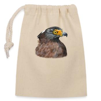 Desert Buzzard Buzzard Bird of Prey Bird of Prey - Closable cotton gift bag (14x20cm) - nature - Front