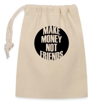 Dire Circle Money - Sac cadeau en coton avec cordon (14 x 20 cm) - nature - Devant