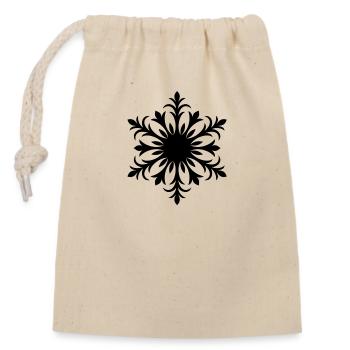 Ornament - Closable cotton gift bag (14x20cm) - nature - Front