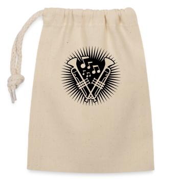 Concert Team Trumpets - Closable cotton gift bag (14x20cm) - nature - Front