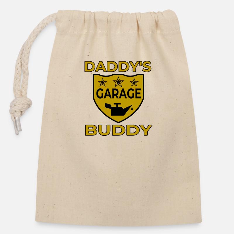Garage - Closable cotton gift bag (14x20cm) - nature