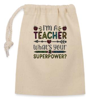 Student 2023 High School Student Teacher School Degree - Verschließbarer Geschenkbeutel aus Baumwolle (14x20cm) - Natur - Vorne