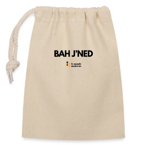 BAH'JNED - Sac cadeau en coton avec cordon (14 x 20 cm)