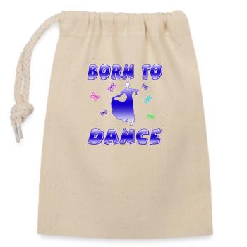 Dance - Closable cotton gift bag (14x20cm) - nature - Front